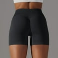 thumbnail image 5 of Women's V Cross Workout Shorts High Waisted with Scrunch Butt - Tummy Control Yoga Shorts for Women - Booty Lifting Gym Biker Shorts - Sexy Athletic Compression Spandex Shorts, 5 of 7