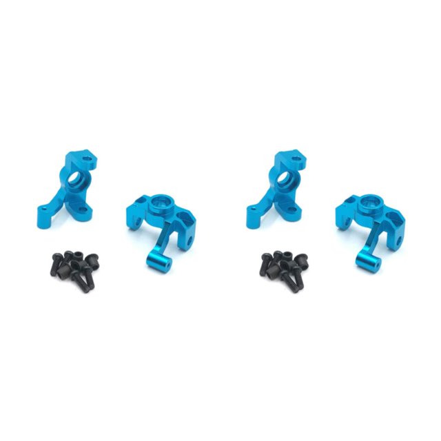 kurtrusly RC Car Steering Cup Metal Upgrade Model Crawler Vehicle Modification Replacement for WLtoys 12423 12427 12428 12429 Blue 2Set