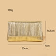 thumbnail image 3 of Bolsos de mano para mujer – Bolso de noche con solapa plisada dorada para fiesta formal, cóctel, baile de graduación, bolsos de boda, 3 of 5