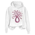 thumbnail image 1 of VBARHMQRT Aesthetic Hoodies Cancer Shirts for Women Long Sleeve Cancer Awareness Shirt Ribbon Pattern Hooded Sweatshirts, 1 of 3