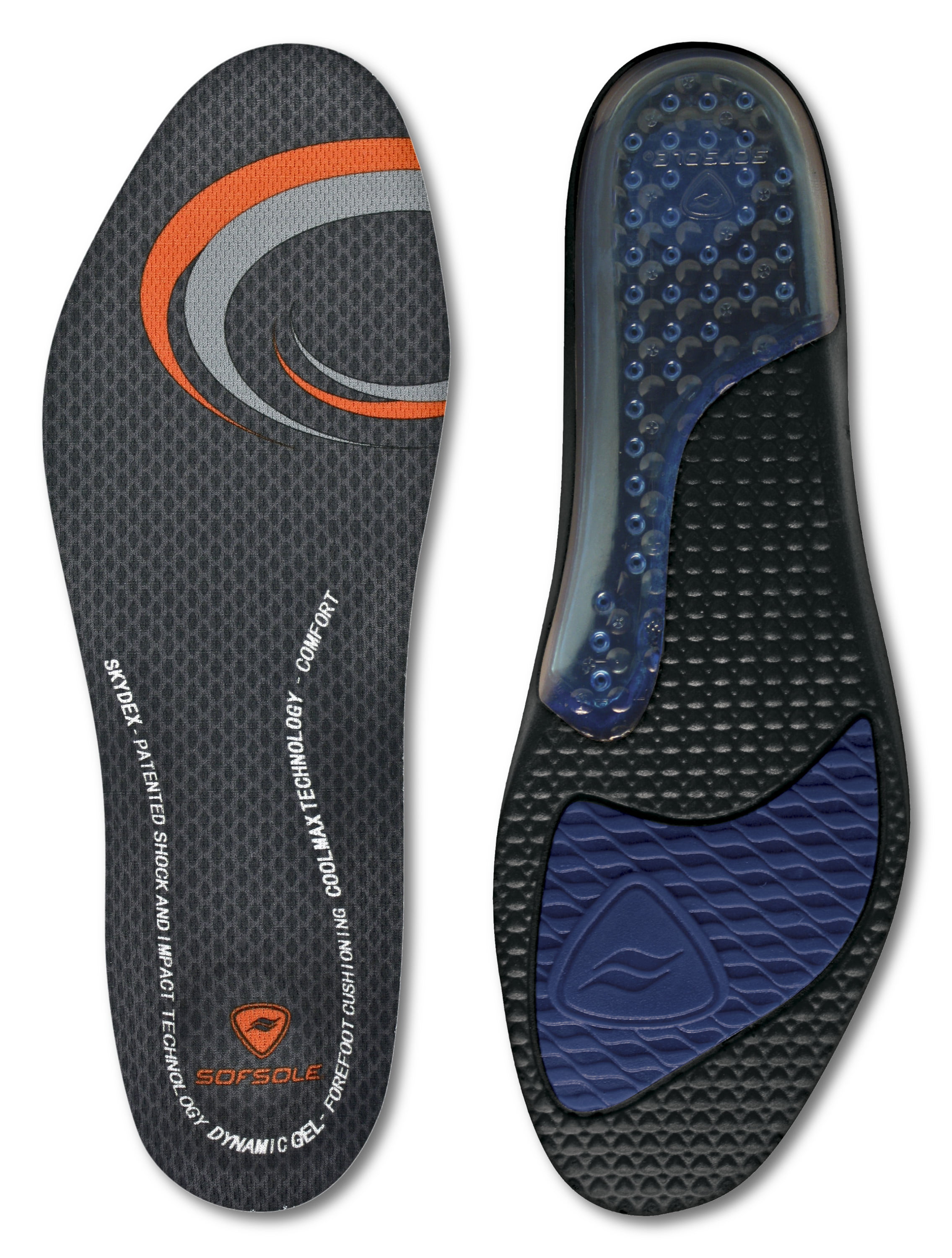 Sof Sole Insoles Men's AIRR Performance Full-Length Gel Shoe Insert ...