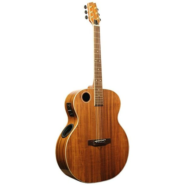 Boulder Creek Guitars ERJ6N Solitaire Jumbo Body Acoustic Guitar