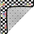 thumbnail image 4 of Area Rugs, Floral Flower Checkerboard 90s Y2K Washable Large Rugs for Living Room Bedroom Dining Room, Non-Slip Soft Fuzzy Indoor Rug Carpet Floor Mats for Entryway Premium Home Decor 80x58in, 4 of 7