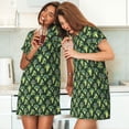 thumbnail image 4 of Rateoe Broccoli 3 Print Women’s Nightdress – Cozy Cotton Short-sleeved Sleep Shirt, Loose-Fit Sleepwear, Perfect for Relaxing and Sleeping, 4 of 6