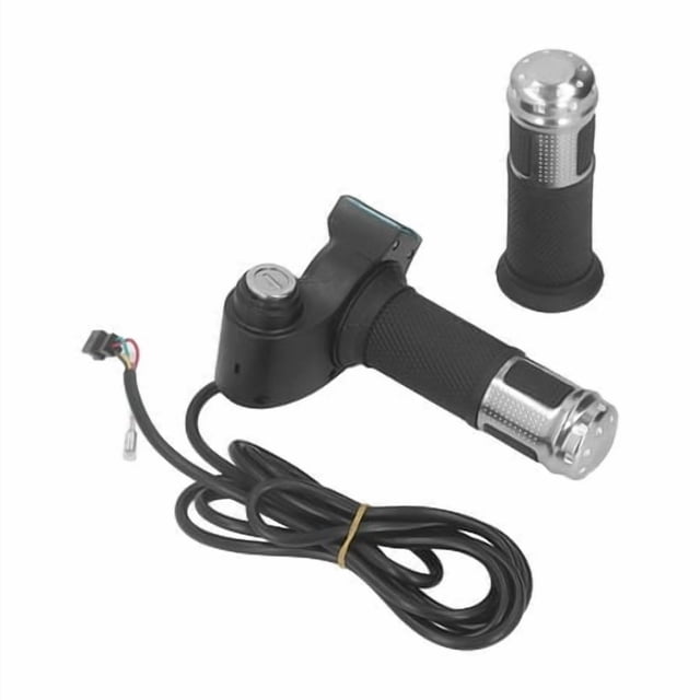 Electric Scooter Throttle Grip, 1Pair 10 Inch Handlebar Twist Throttle Grip With LCD Display Power Key Locker For Electric Bike Bicycle