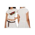 thumbnail image 2 of xiaxaixu Hauts Courts à Col Rond pour Femmes Manches Courtes Imprimé Fruit/grenouille Ajusté T-Shirts Bébé Streetwear, 2 of 6