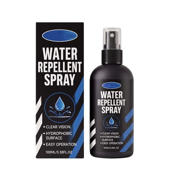 Car Water Repellent Spray, Windshield Rain Hydrophobic Coating, Improves Visibility for Auto Glass Mirror Window Detailing, 3.38 fl oz