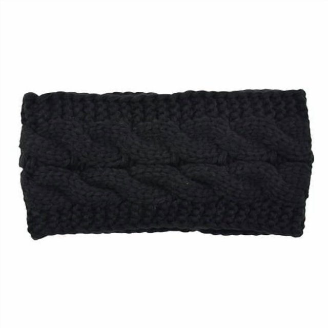 Bandeaux Automne Coupe-Vent Tête Élastique Multicolore Réglable Confortable à Porter; Bons Accessoires pour Cheveux Larges pour Filles Noir