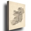 Trademark Fine Art "Germany Text Map IV" Canvas Wall Art by Michael Tompsett