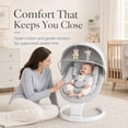 thumbnail image 6 of TouHeart Electric Baby Swing for Infants, 5 Speeds, 5 Vibration Levels, Bluetooth, Remote, 10 Lullabies, Gray, 6 of 11