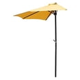 thumbnail image 2 of International Caravan YF-1147-2.7M-LY Parasol Mural Demi-Rond de 9 Pi, Jaune Citron, 2 of 4
