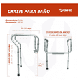 thumbnail image 2 of Chasis de Seguridad Para Baño WC Magnimed Barandales de Apoyo y Estabilidad, 2 of 5
