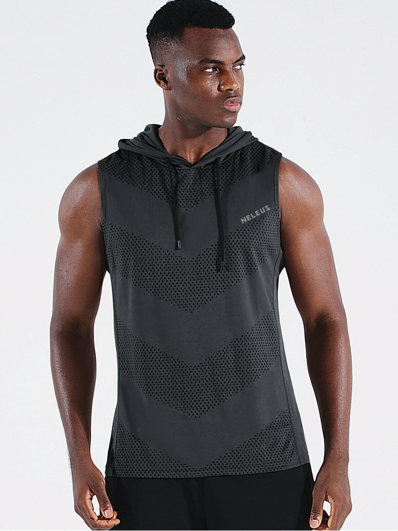 NELEUS Mens Plus Size Workout Tank Tops with Hoodie 3XL - Walmart.com