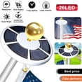 thumbnail image 1 of Solar Powered Flag Pole Light 26 Led Usa Night Super Bright Flagpole Waterproof, 1 of 7