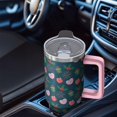 thumbnail image 4 of 40oz Christmas Tree Tumbler with Lid Straw Stainless Steel Insulated Cup Holiday Coffee Water Bottle Gifts, 4 of 4