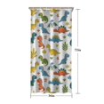 thumbnail image 5 of Colorful Dinosaur and Leaf Pattern Shower Curtain 36"x72" ,Bathroom Decorative Shower Curtains Set with 12 Hooks,Modern Waterproof Washable Shower Curtain, 5 of 6
