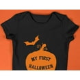 thumbnail image 4 of Tstars Boys Unisex Halloween Party Shirt Birthday My First Halloween Baby Outfit Cute Pumpkin Baby Shower Day of the Dead Spooky Trick or Treat Funny Humor Gifts Infant Baby Bodysuit, 4 of 7