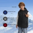 thumbnail image 6 of Krdevn Winter Children's Heating Vest Heated Gilet USB Warmer with 13 Heating Areas for Kids Boys Girls Heating Usb Charging Warm Jacket Windproof Outdoor Waist Coat,Kids Clothing,6-7 Years, 6 of 9