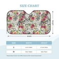 thumbnail image 2 of Kdxio Roses Mixed Zebra Print Windshield Sun Shade, Foldable Sun Blocker for Car,Truck,SUV Automotive Interior Sun Protection,Reflective Shade for Front Windshield(Medium), 2 of 6