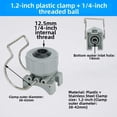 thumbnail image 2 of CaraMart 1/4 Inch Adjustable Ball Clip Nozzle 4Pcs for Fan or Cone Spray in Irrigation, 2 of 9