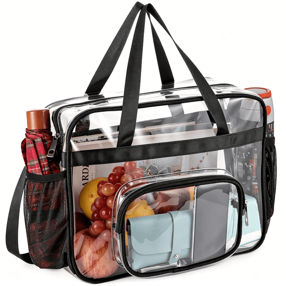 GASTROPOD Clear Bags Stadium Approved,See Through Tote Bag Shoulder Strap Large Transparent Bag