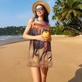thumbnail image 3 of Fotbe a herd of horses Vestido de Verano sin Mangas para Mujer – Vestido Midi Línea A, Estilo Camiseta Floral, Vestido Playero Casual y Fluido, 3 of 7