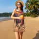 thumbnail image 3 of Fotbe a herd of horses Vestido de Verano sin Mangas para Mujer – Vestido Midi Línea A, Estilo Camiseta Floral, Vestido Playero Casual y Fluido, 3 of 7