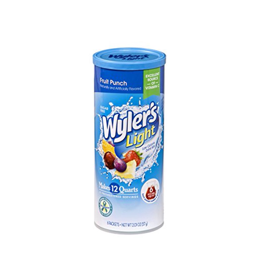 Wyler's Light Canister Drink Mix Fruit Punch Water Powder Enhancer