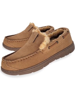 Mens moccasin clearance slippers walmart