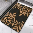 thumbnail image 2 of 20x32 inch Green Bath Rug – Non-Slip, Highly Water-Absorbent Leaf Design for Your Bathroom's Safety and Style, 2 of 5
