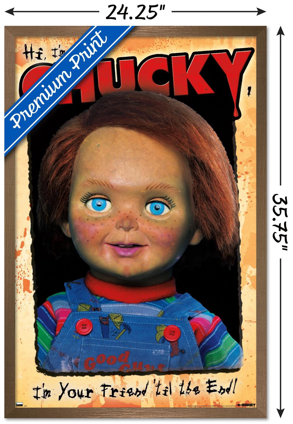 Child's Play 2 - Portrait Wall Poster, 22.375" x 34" Framed
