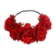 thumbnail image 1 of Diadema de corona de flor de rosa, diadema de pelo de boda para mujer, diadema de pelo de niña para viajes de boda de fiesta, 1 of 5