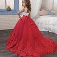 thumbnail image 3 of Vestidos de fiesta de boda blancos para niñas de 6 a 14 años, elegantes vestidos de dama de honor para adolescentes, vestidos de cumpleaños para niños, 3 of 5