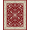 Red, Pattern 5, variant on ODIKA 4'x6' Machine Washable Non-Slip Area Rug, Dynasty Medallion Ornate Floral Vine Heritage Art High Traffic Rug, Red, 665708