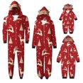 thumbnail image 6 of Odeerbi Christmas Onesie Pajamas for Family Holiday Sleep Jumpsuit Long Sleeve Family Christmas Pajamas Matching Sets Kids Printed Loungewear Jumpsuit Sleepwear Xmas PJs Set Red, 6 of 6
