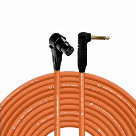 Coluber Cable Right Angle XLR Female to Right Angle 1/4" TS 3-Pin Connector