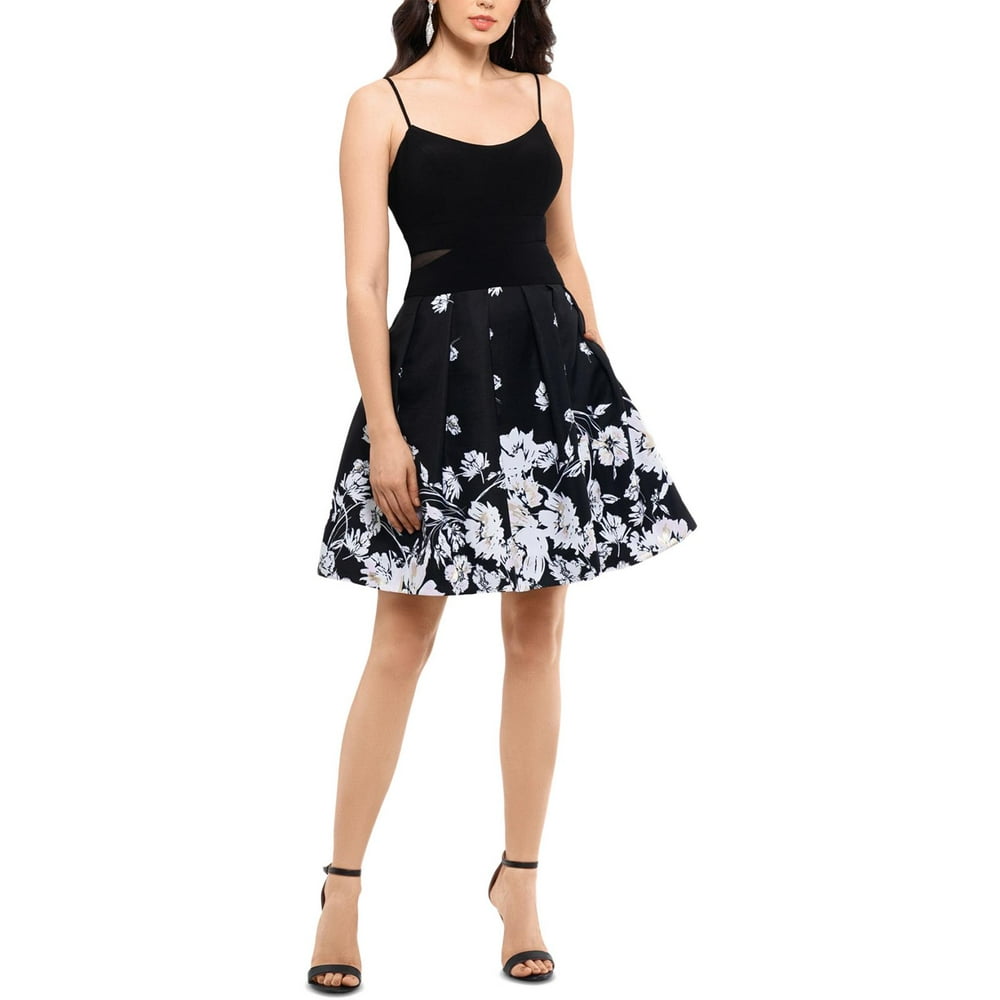 Xscape - Xscape Womens Floral Fit & Flare Cocktail Dress - Walmart.com ...