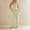 Yellow, variant on Women's Stripe Printed Casual Sleeveless Tube Top And Wide-Leg Pants With Pockets Suit Set