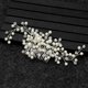 thumbnail image 1 of Nvzi Horquillas para el pelo de boda con flores para novias, peinetas con perlas de cristal, pinzas para el pelo, accesorios para el pelo de boda dorados, joyas, color blanco, 1 of 5