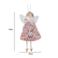 thumbnail image 2 of Christmas Angel Plush Doll Pendant Xmas Tree Hanging Decoration Party Ornaments~, 2 of 5