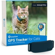 Tractive Cat GPS Tracker with Activity Monitoring, Fits Any Collar (Dark Blue)