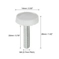thumbnail image 2 of Unique Bargains 30 Packs M4 x 20mm Boutons de Serrage à Vis Mâle Blanc, 2 of 5