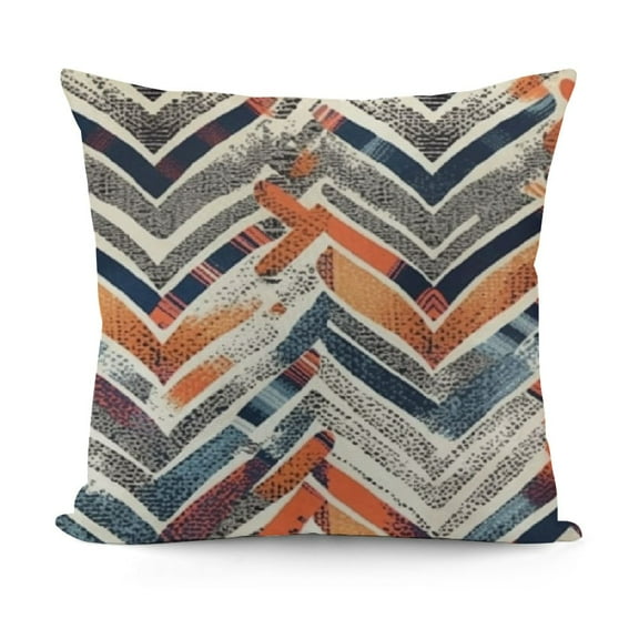 YINGXI Throw Pillow Covers Abstract Orange Grey Pillow Cases Decorative Cushion Covers for Sofa Couch 12x12in