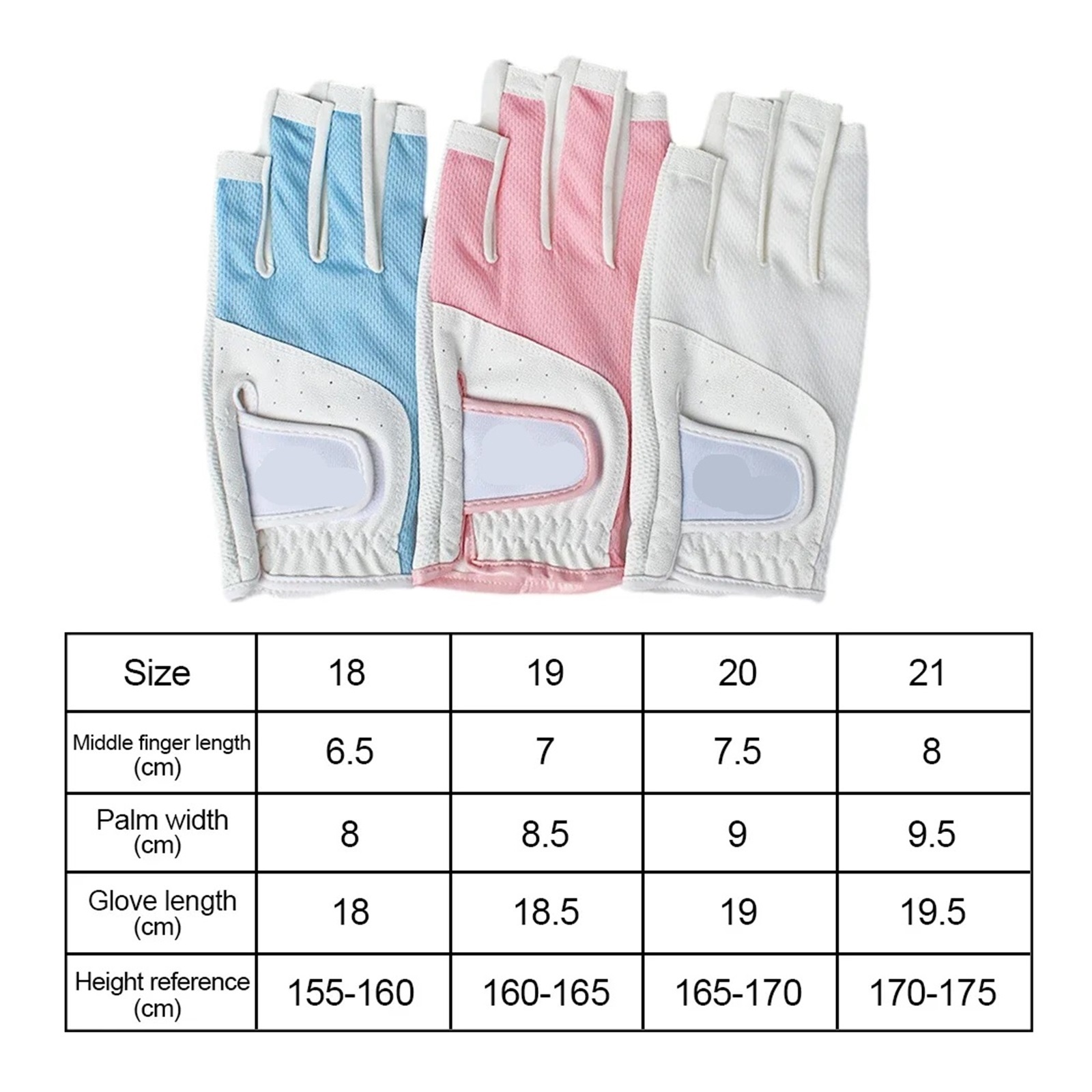 1 Pair Golf Gloves,Breathable More Comfortable to Wear Training Gloves ,Flexible and Comfortable
