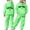 1#Green, variant on Tiijoy Toddler Girls Casual Outfit Set New York Print Hoodie Jogger Pants Unisex Tracksuit