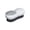 White-WH-clearacne, variant on WWG Double Sided Laundry Brush with Soft and Firm Bristles Multi Purpose Cleaning Tool for Shoes Clothes Tiles Bathtub 7 Inch