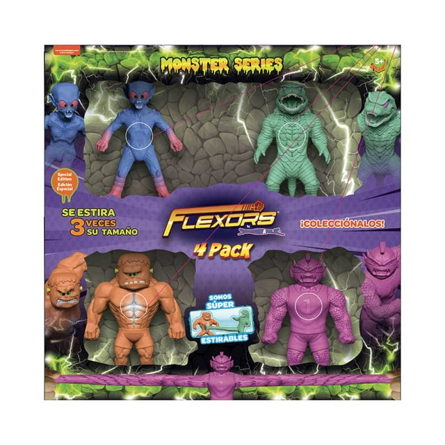 Figura Estirable Ruz Flexors (4 Pack Monster Series 15 cm)
