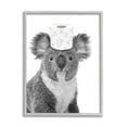 thumbnail image 4 of Stupell Industries Koala & Toilet Paper Bathroom Animals & Insects Painting Gray Framed Art Print Wall Art, 4 of 5