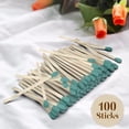 thumbnail image 3 of ZIKANI Green Tip Matches 4 Inch Match Refill and Striker 100 Long Matches Short Matches Wooden Matches Bulk Matches Decorative Matchsticks Safety Matches for Cloche Jar Box Fireplace (Green), 3 of 3