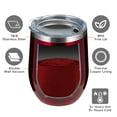 thumbnail image 4 of Wine Tumbler, 12oz 8 Pack Insulated Wine Tumbler with Lid and Straw, Double Wall Vacuum Stainless Steel for Cold & Hot Drinks, Red, 4 of 9